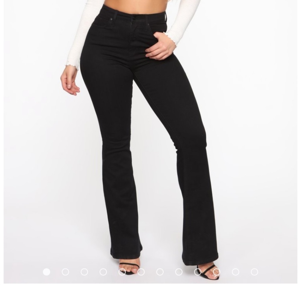 Fashion Nova Black Flare Jeans